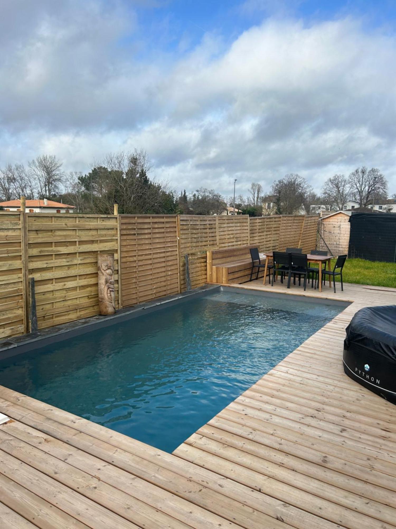 Aux Portes De Bordeaux Maison Cocooning Avec Piscine Ambares-et-Lagrave Zewnętrze zdjęcie