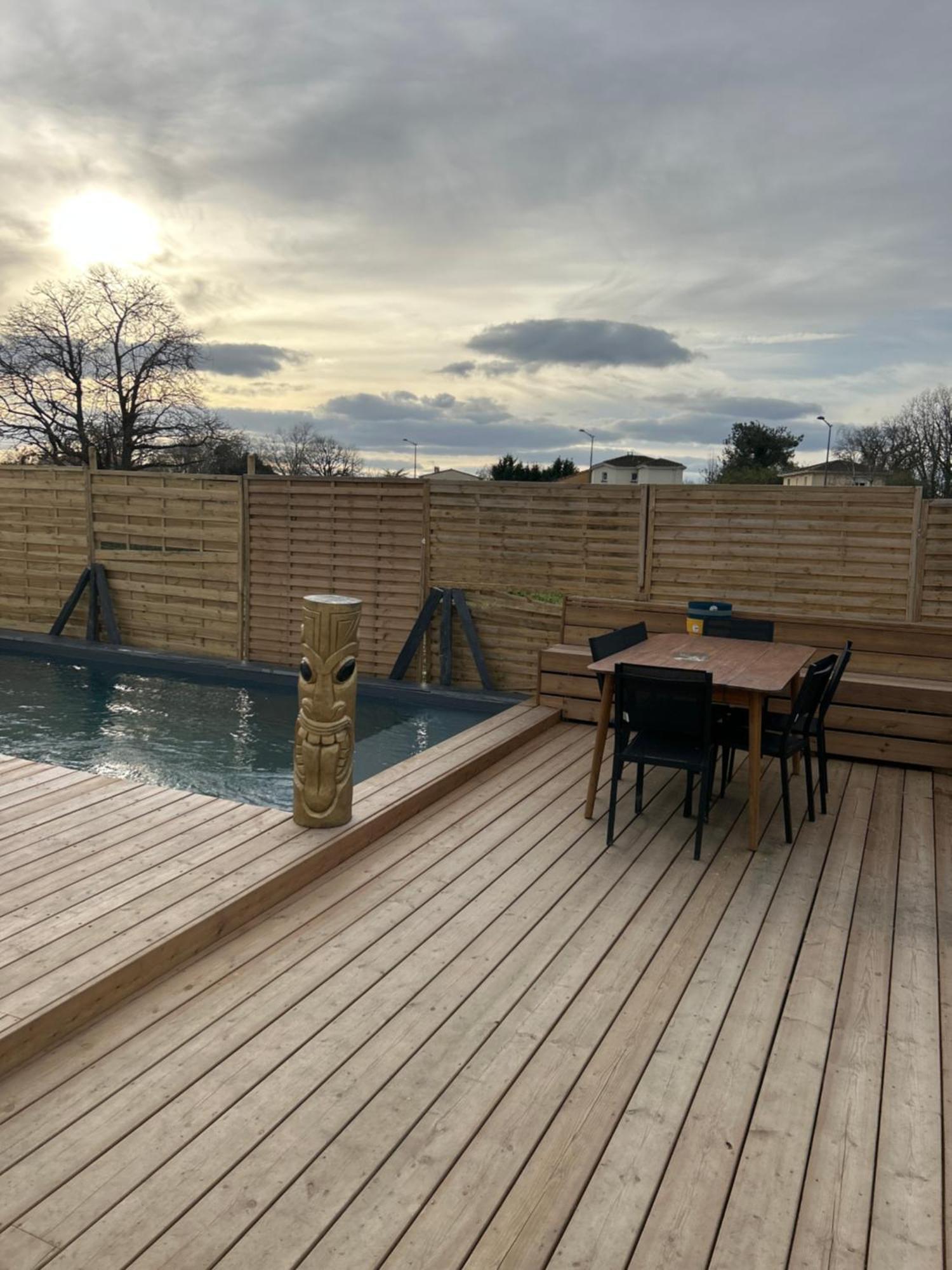 Aux Portes De Bordeaux Maison Cocooning Avec Piscine Ambares-et-Lagrave Zewnętrze zdjęcie